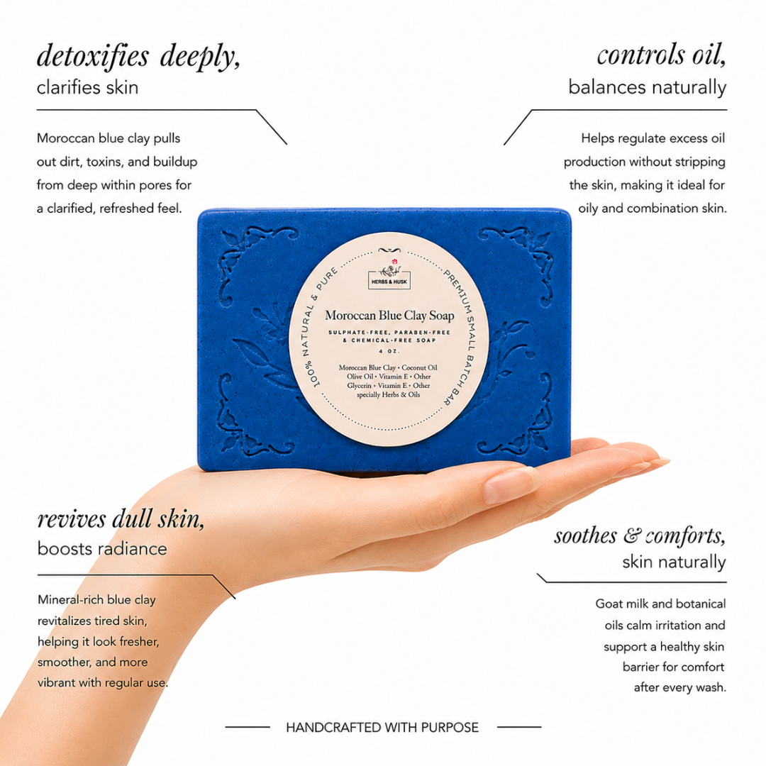 Moroccan Blue Clay Soap