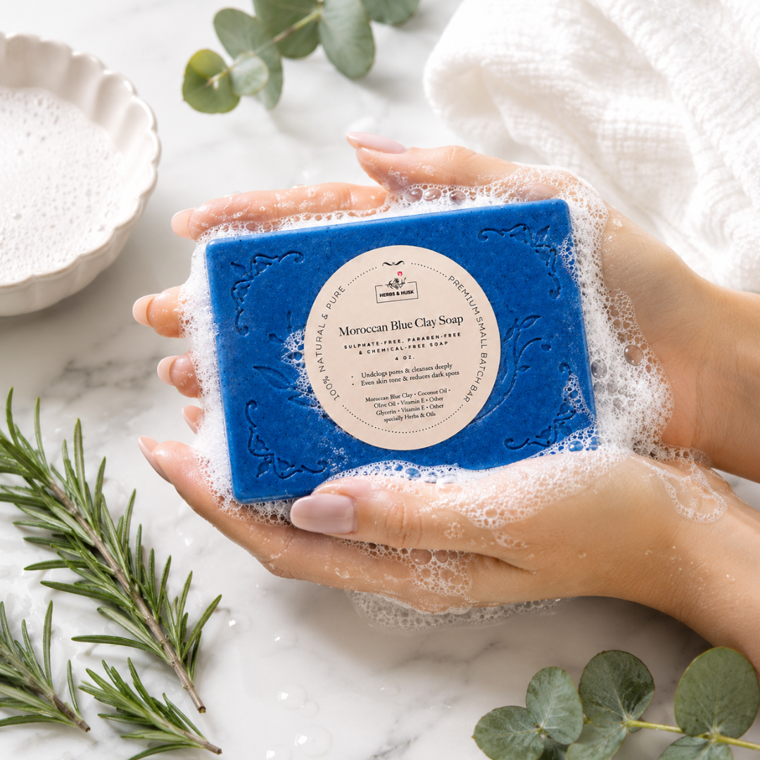 Moroccan Blue Clay Soap